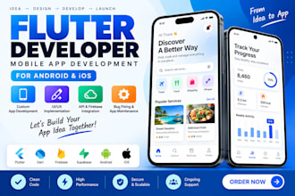 be a flutter developer for mobile app and flutter app development