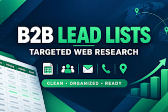 build targeted b2b lead lists with verified prospect research