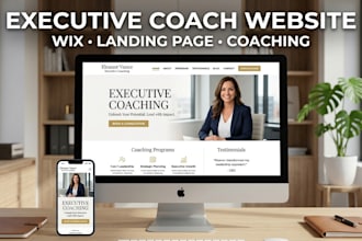 design executive life coach landing page coaching website consultant