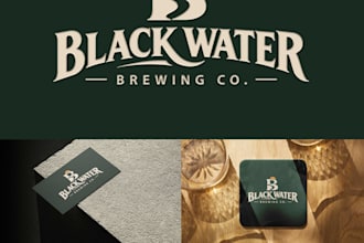 create a custom logo and visual brand identity