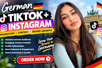 be your german tiktok instagram promotion, content creator for brand marketing