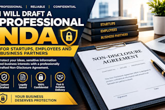 draft a professional nda for startups, employees and business partners