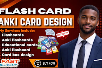 create professional anki flashcards, quizlet cards and custom study decks