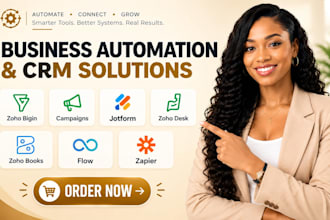 zoho bigin campaigns analytics jotform zoho desk books flow zapier automation