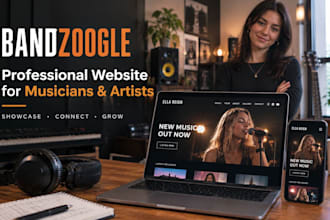 build a bandzoogle website for musicians