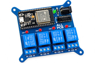 design esp 32 iot smart home automation system with pcb and firmware