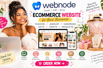 webnode fashion boutique jewelry handmade gift craft product ecommerce website