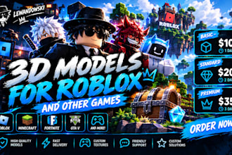 create custom 3d models for games