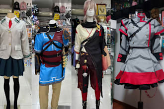 sew anime cosplay costumes fabric cosplay sewing pattern custom character outfit