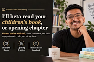 beta read children book betaread opening chapter inline reader feedback betaread