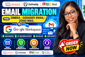 do email migration from zimbra godaddy email or zoho mail to google workspace