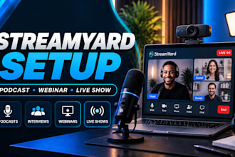 setup streamyard for podcasts interviews webinars and professional live streams