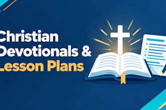 create christian devotionals and educational content
