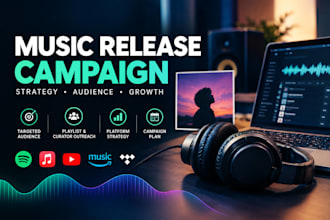 create a targeted music release promotion campaign
