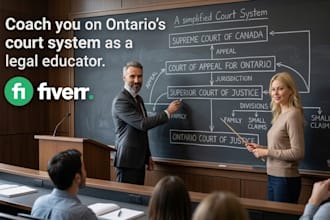 coach you on how to navigate the ontario court system