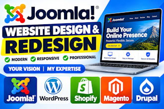 joomla business website design joomla redesign joomla website development