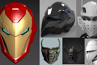 build 3d cosplay armor, helmet, masks, props, wearable armor stlf or 3d printing