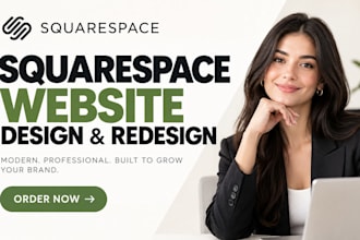 build sqaurespace wesbite design  redesign squarespace website development