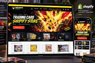 design pokemon shopify store pokemon trading card tcg website pokemon store