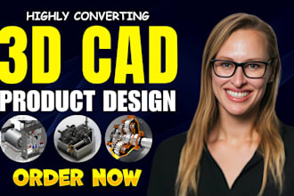 do 3d cad product design, 3d product modeling and rendering, industrial design