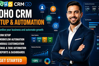 setup zoho crm and automation for your business