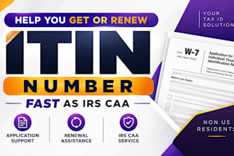 help you get or renew itin number fast as irs caa