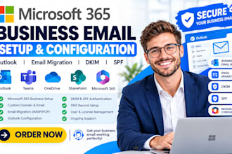 setup microsoft 365 office 365 business email outlook email migration dkim spf