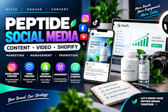 do peptide social media marketing content  shopify promotion
