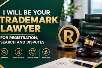 be your trademark lawyer for registration, search and disputes