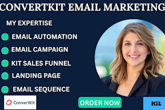 do convertkit email automation kit sales funnel email sequence kit landing page