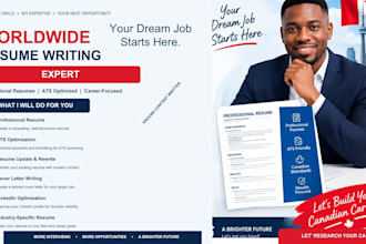 write an ats resume, cover letter, and linkedin optimization