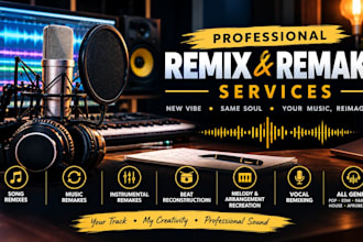 professionally remix and remake your song with a fresh sound