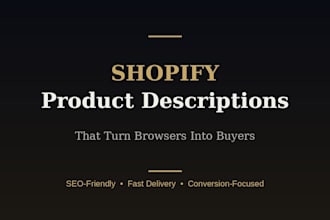 write shopify product description