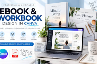 design editable german canva ebook pdf layout self help ebook, workbook designs