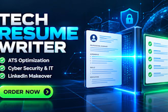 write tech resume cybersecurity CV IT executive resume IT project manager resume