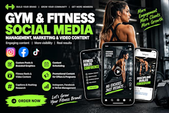 do gym fitness social media management marketing video content promotion