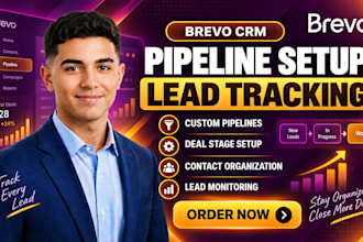 configure brevo CRM pipeline setup lead tracking system business