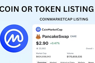 list your coin or token on cmc, cg, major crypto platforms