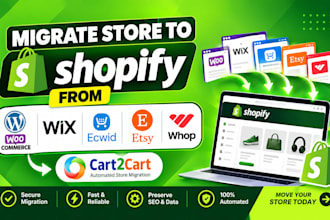 migrate store to shopify from woocommerce wix ecwid etsy using cart2cart vormac
