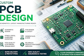 pcb circuit design schematic pcb layout hardware development pcb board design