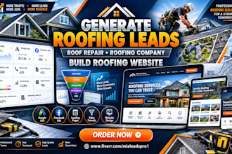 generate roofing, roof repair and roofer leads and build roofing website
