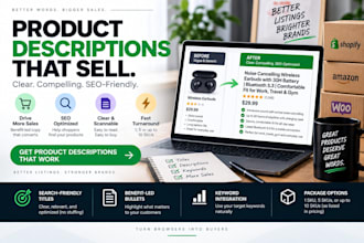 write SEO product descriptions that actually sell