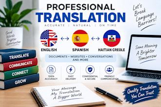 translate spanish to haitian creole accurately