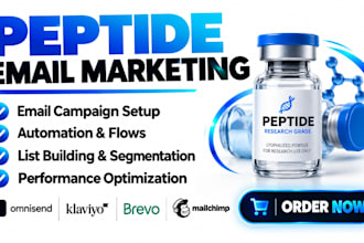 peptide ecommerce peptide email funnel marketing omnisend lead generation brevo