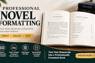 format your nonfiction book or book interior for print and ebook