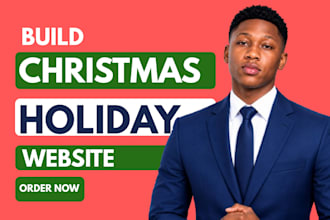 build a christmas holiday promotion website in wordpress