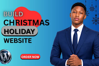 build a christmas holiday promotion website in wordpress