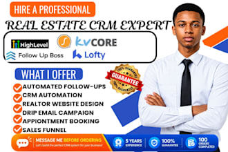 setup realtor CRM gohighlevel follow up boss kvcore lofty sierra interactive