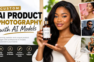 custom ai product photography with ai models