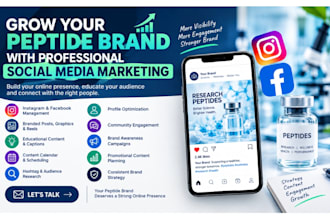 be your peptide social media marketing peptide instagram facebook marketing